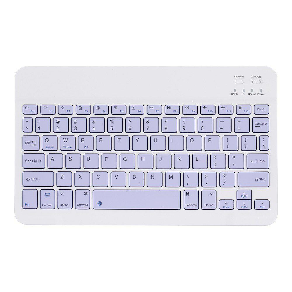 Keyboards | 10-inch Wireless BT Keyboard Three-system Universal Colorful Rechargeable BT Keyboard Mobilephone Tablet Universal Keyboard Purple Purple Computer Peripherals Keyboards