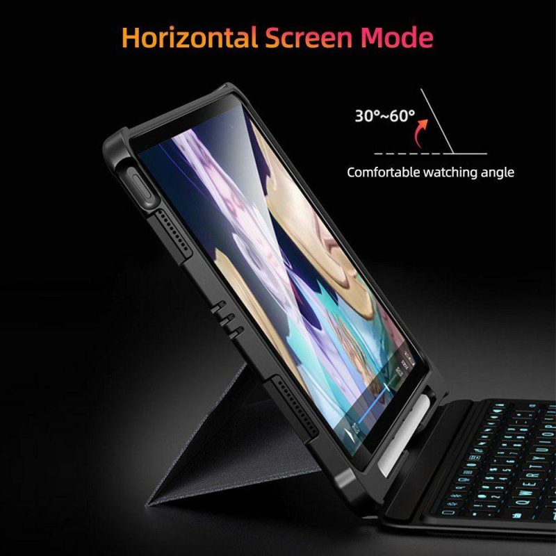 Keyboards | Detachable Tablet BT Keyboard Case with Touchpad Pen Slot Compatible with iPad Air 4 10.9”/iPad Pro 11” 2018/2020/2021 Computer Peripherals Keyboards