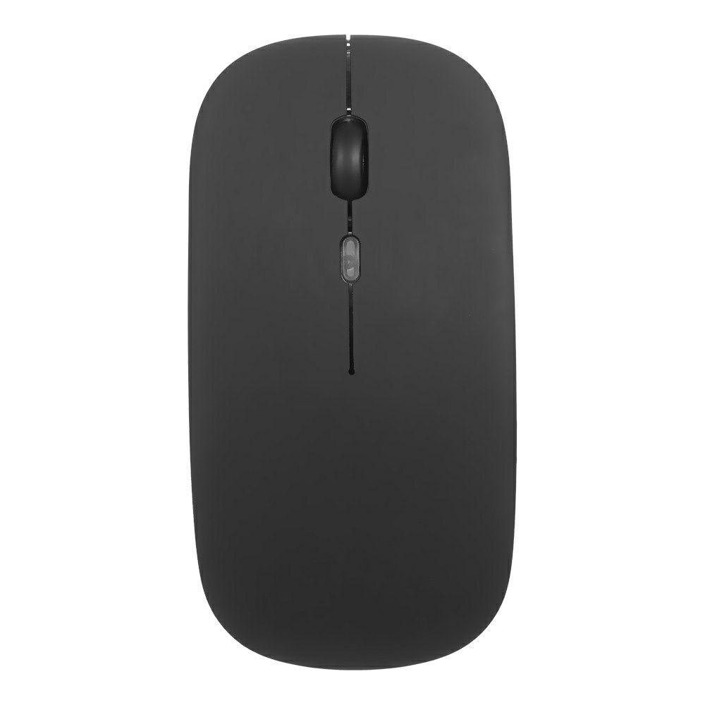 Mice | 2.4G BT 5.0 Wireless Ergonomic Slim Mouse Less Noise 3 Adjustable DPI Levels Rechargeable Mouse for Laptop, Computer, Black Black Computer Peripherals Black