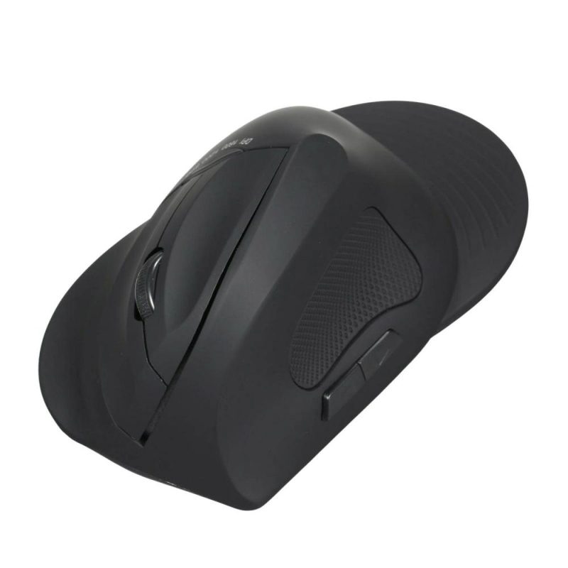 Mice | 2.4G Wireless Optical Mouse Vertical Mouse 6 Keys Ergonomic Office Mice with 3-gear Adjustable DPI for PC Laptop Black Black Computer Peripherals Black