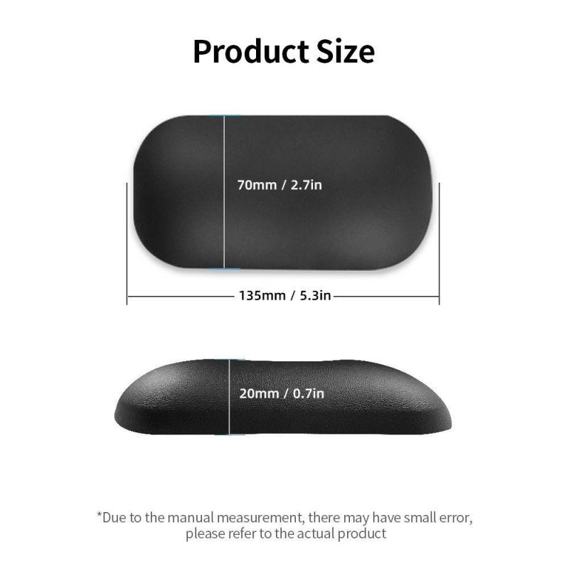 Mice | Soft Silicone Mouse Wrist Pad Mice Wrist Rest Ergonomic Silicone Wrist Support Mouse Pad Hand Pillow Cushion Black Grey Computer Peripherals Grey