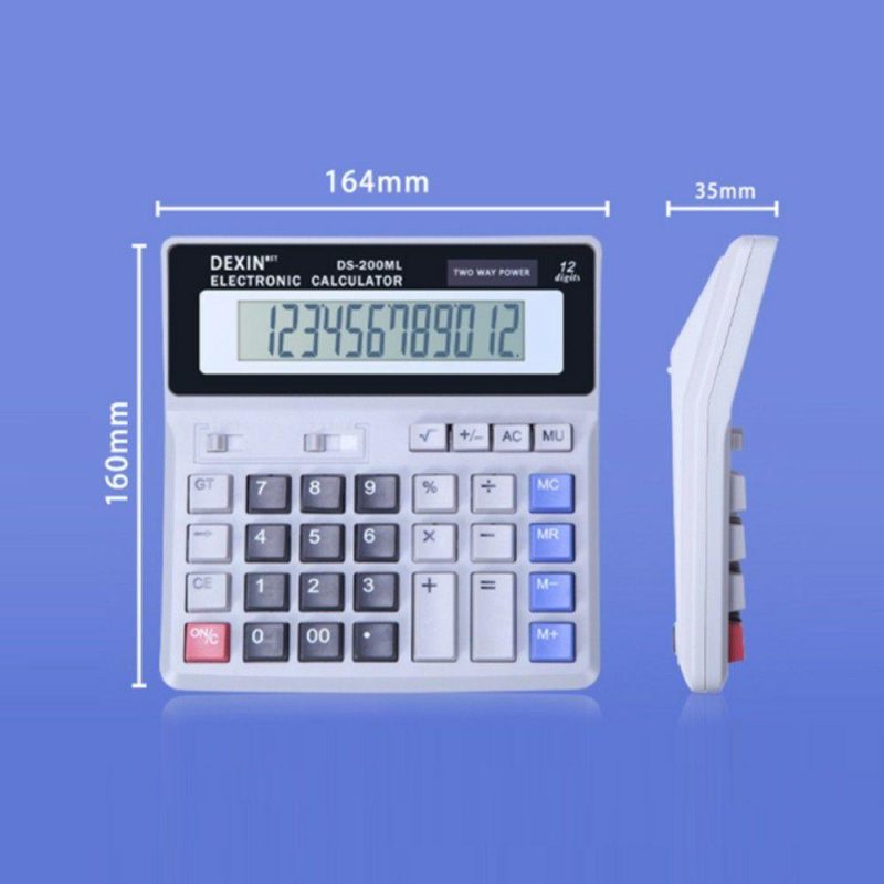 Other | 12 Digit LCD Display Desk Calculator Grey Office & School Supplies Grey