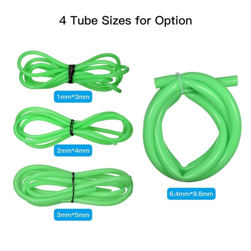 Other | Green Silicone Tubing Food Grade Silicone Rubber Tube Flexible Hose Tube Water Pipe for Pump Transfer Food Machinery Connecting Pipes, 1mm ID x 3mm OD 1 Meter Green Office & School Supplies Green