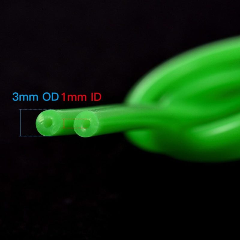 Other | Green Silicone Tubing Food Grade Silicone Rubber Tube Flexible Hose Tube Water Pipe for Pump Transfer Food Machinery Connecting Pipes, 1mm ID x 3mm OD 1 Meter Green Office & School Supplies Green