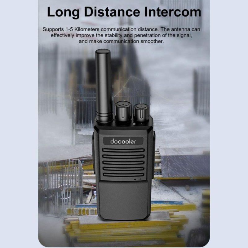 Other Networking Accessories | T1 Walkie Talkie 16 Channel Professional FM Transceiver Handheld Two Way Radios Rechargeable with Battery and Charging Dock Networking Other Networking Accessories