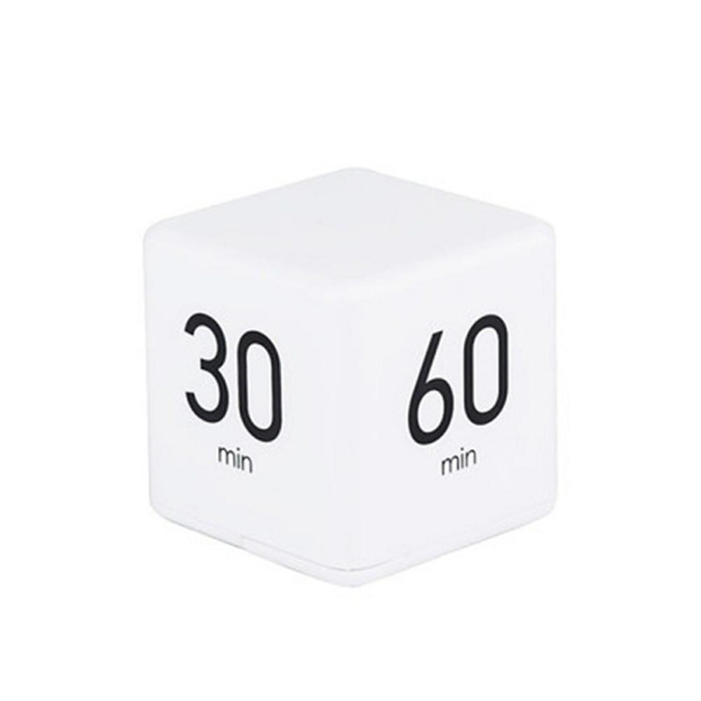 Other | Portable Cube Timer Digital Kitchen Timer Countdown Alarm 15-20-30-60 Minutes Flip Timing with Digital Display Time Management for Study Sports Cooking Gaming Office White Office & School Supplies Other