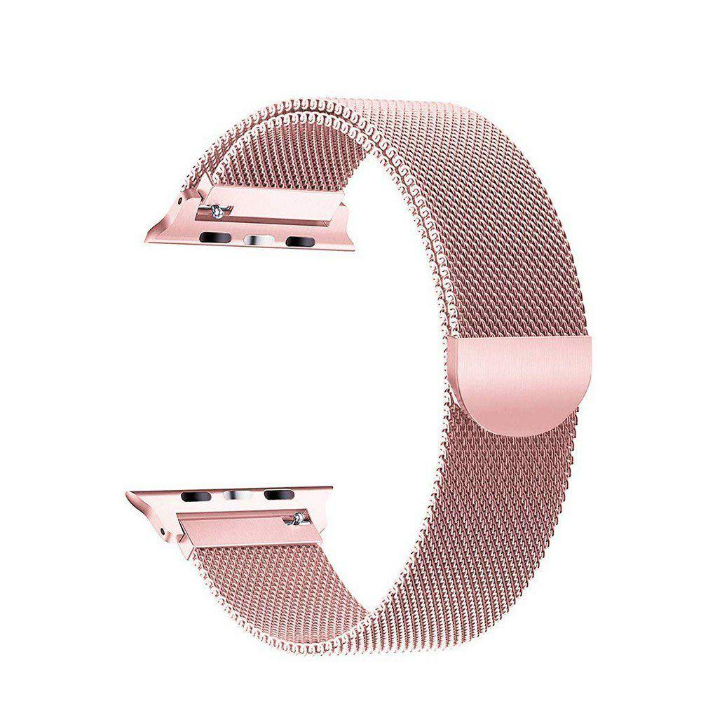 Other | Replaceable Stainless Steel Watch Band Milanese Magnetic Buckle Strap Compatible with Apple Watch 2/3/4/5/6/se 42/44mm Rose Gold Computer Peripherals Other