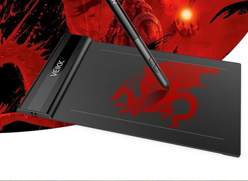 Other | S640 Digital Graphics Drawing Tablet 6*4 inch Pen Tablet with 8192 Levels Pressure Passive Pen 5080 LPI One-Touch Eraser Hand Painted Tablet Black Computer Peripherals Black