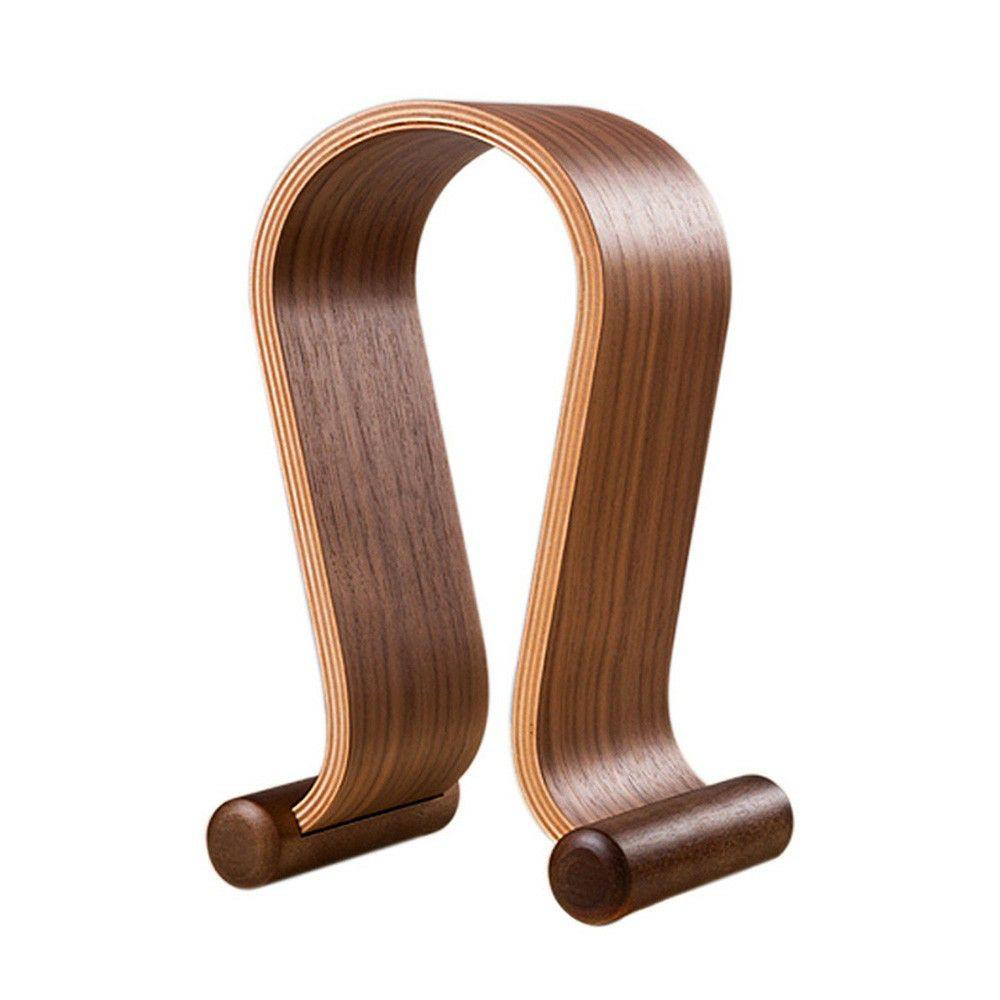 Other | Wooden Walnut Wood Headphone Gaming Headset Display Stand Holder HangerBlack Walnut Computer Peripherals Other