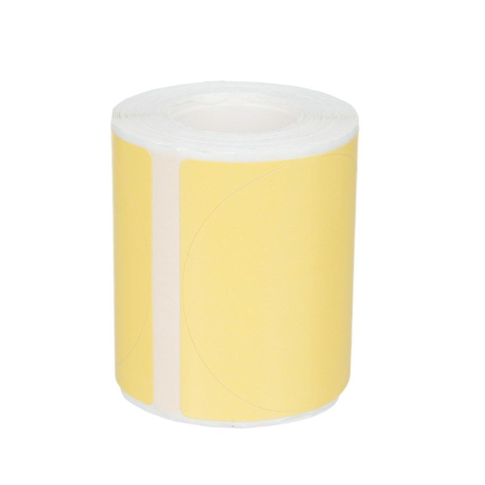 Printers & Supplies | Thermal Label Paper Round Label Barcode Price Size Name Blank Labels Yellow Office & School Supplies Printers & Supplies