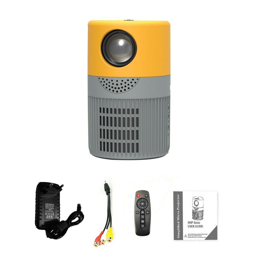 Projectors | YT400 LED Video Projector Home Theater Movie Player Mini Projector Portable Clear Projector Yellow Office & School Supplies Projectors