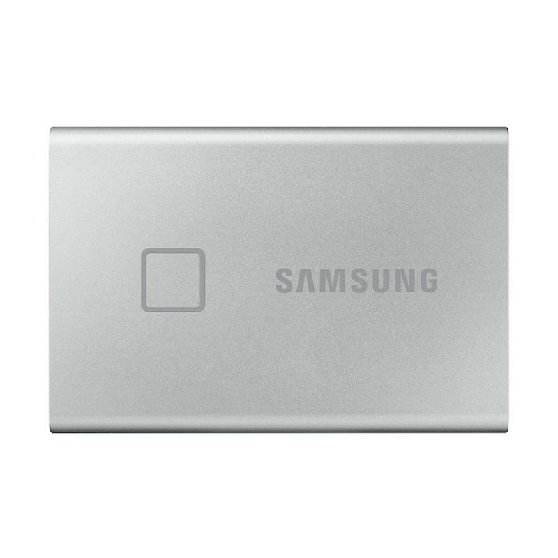 Solid State Drives | T7 Touch Type-C USB 3.2 500GB Portable SSD up to 1050MB/s Sequential Read Speed Fingerprint Identification Blue Silver Flash Drives & Storage Silver