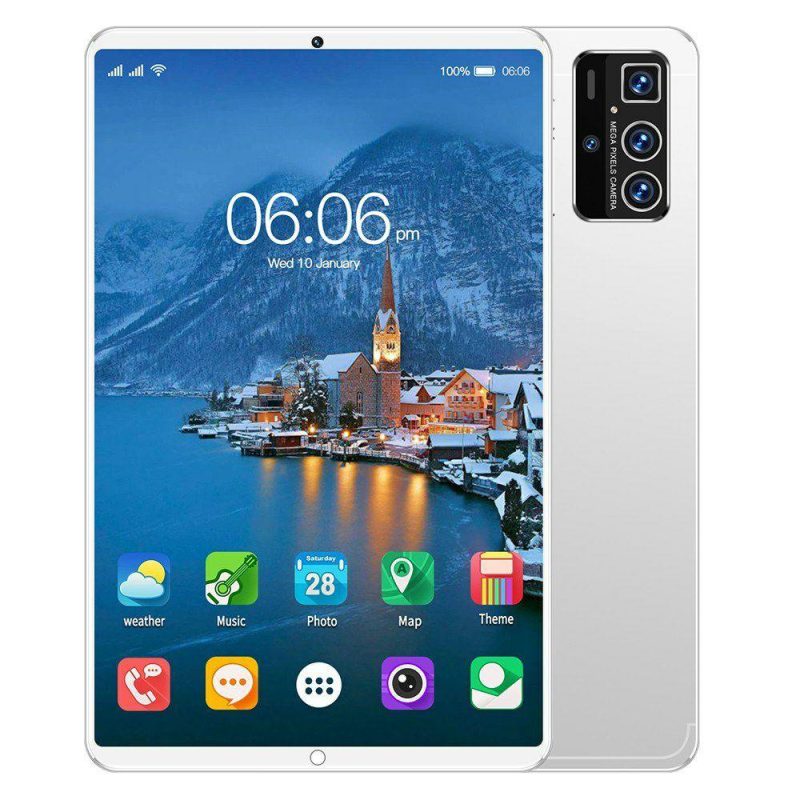 Tablet PC | Pro14 | 10.1-inch Android 13 Tablet | High Performance and Long Battery Life Silver Tablet PC Silver