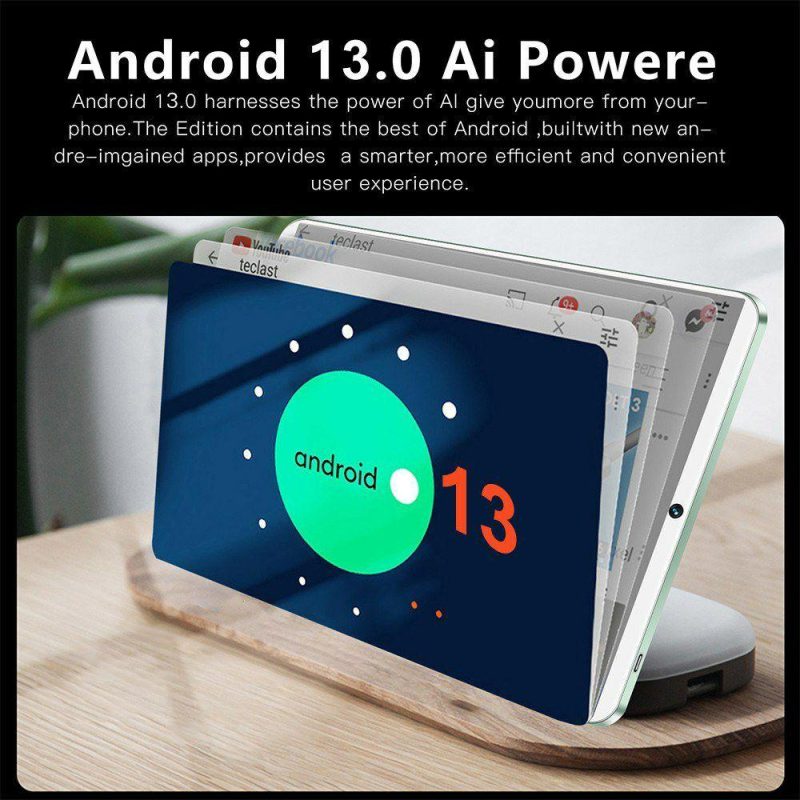 Tablet PC | Pro14 | 10.1-inch Android 13 Tablet | High Performance and Long Battery Life Silver Tablet PC Silver