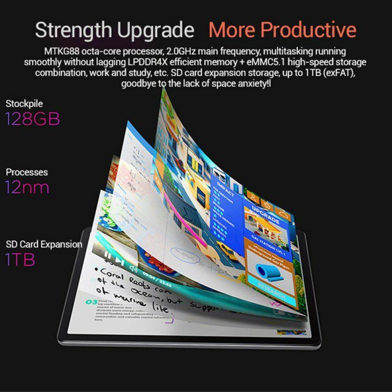 Tablet PC | ZhaoYang K10 Tablet 8GB+128GB 10.95 inch 1920×1200 400nits 90Hz High-Clear Screen Tablet Grey Tablet PC Grey